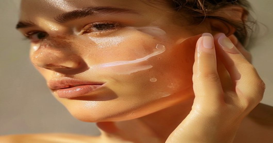 Proper application technique of Korean essence step in 10-step skincare routine for mature skin