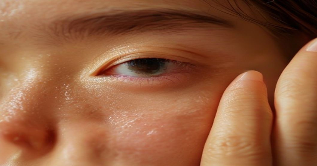 Proper application technique for Korean eye cream on fine lines and delicate under-eye skin