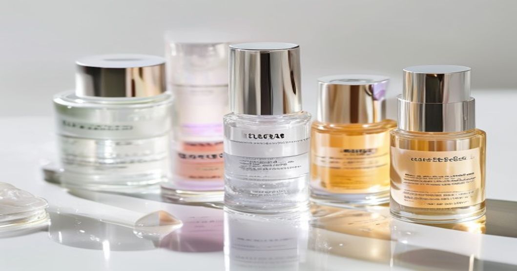 Korean skincare product textures and ingredient composition for dull skin treatment