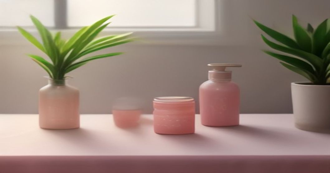 Korean 10-step skincare routine products for dehydrated barrier damage displayed in a minimal flat-lay